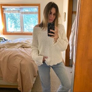 *SOLD* Free People off the should sweater